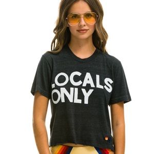 Aviator nation locals only tee xs